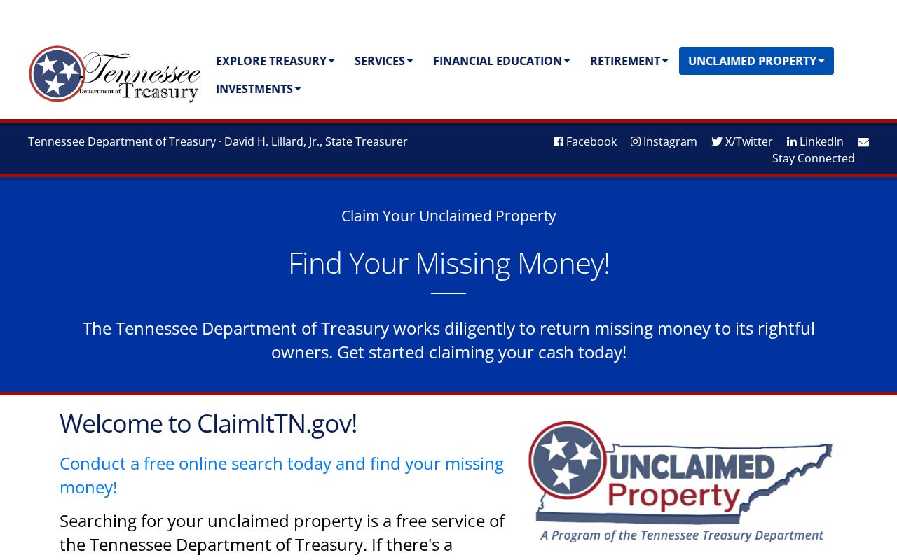 Davidson County people search with Tennessee unclaimed property records