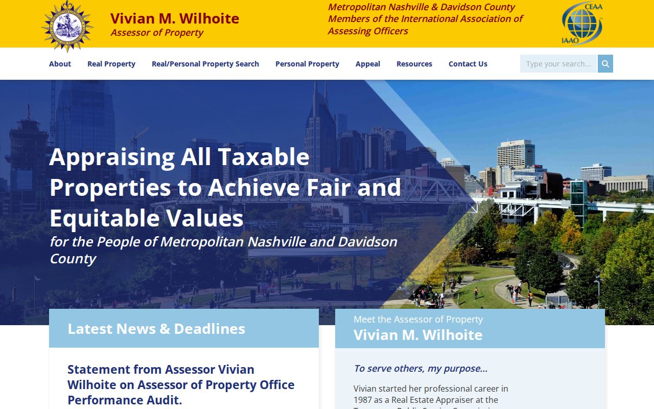 Davidson County people search with the Assessor property system